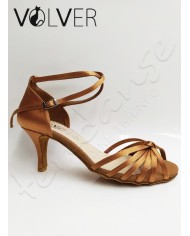 Scarpe da Ballo Donna Raso Flesh Suola Camoscio Tacco 70S