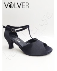 Scarpe da Ballo Donna Raso Nero Tacco 50M *OFFERTA*