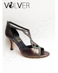 Scarpe da Ballo Metal Fucile Galassia Cotton Suola Cuoio Tacco 90B