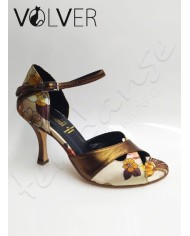 Scarpe da Ballo Metal Rame Raso Fiore Suola Cuoio *OFFERTA*