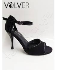 Scarpe da Ballo Camoscio Nero Vernice Nera Tacco 90S ABS *OFFERTA*