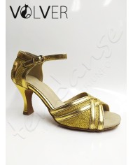 Scarpe da Ballo Donna Metal Oro Brill Platinum Tacco 70R *OFFERTA*