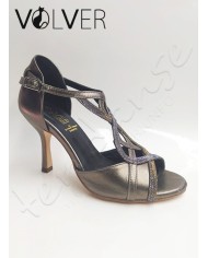 Scarpe da Ballo Donna Metal Fucile Galassia Cotton Suola Cuoio Tacco 80S