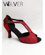 Scarpe da Ballo Donna Camoscio Rosso Brill Rosso Camoscio Tacco 70P